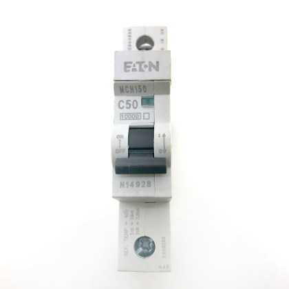 Eaton MCH150 C50 50A 50 Amp MCB Circuit Breaker Type C